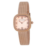 French Connection Rose Gold Dial Stainless Steel Mesh Strap Women's Watch FCO2RGM