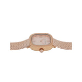 French Connection Rose Gold Dial Stainless Steel Mesh Strap Women's Watch FCO2RGM