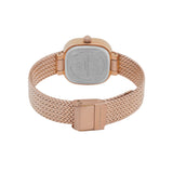 French Connection Rose Gold Dial Stainless Steel Mesh Strap Women's Watch FCO2RGM