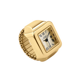 French Connection Gold Stainless Steel Ring Women's Watch FCR03GM