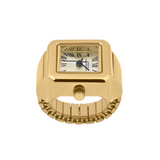 French Connection Gold Stainless Steel Ring Women's Watch FCR03GM