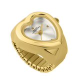 French Connection Silver Dial Heart Shape Ring Women's Watch FCR04SGM