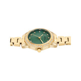 French Connection Green Dial Stainless Steel Strap Women's Watch FCU9NGM