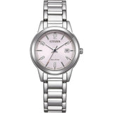 Citizen Eco-Drive Silver Stainless Steel Strap Women Watch FE1241-71Z