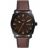 Fossil Machine Brown Dial Leather Strap Men Watch FS5901