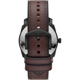 Fossil Machine Brown Dial Leather Strap Men Watch FS5901