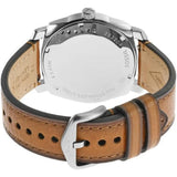 Fossil Machine Day-Date Display Tan LiteHide Leather Strap Men's Watch FS5920P