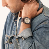 Fossil Machine Brown Milanese Strap Men Watch FS5936P