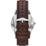 Fossil Minimalist Brown Leather Strap Men Watch Set FS5966SETP