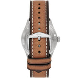 Fossil Defender Blue Dial Brown Leather Strap Men Watch FS5975