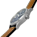 Fossil Defender Blue Dial Brown Leather Strap Men Watch FS5975