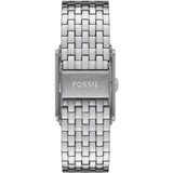 Fossil Carraway White Dial Silver Stainless Steel Strap Men Watch FS6008
