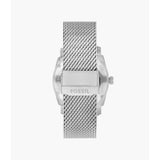 Fossil Machine Burgundy Dial Stainless Steel Men's Watch FS6014P