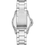 Fossil Blue Dive Black Dial Silver Tone Stainless Steel Men's Watch FS6032P