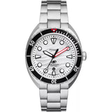 FOSSIL BREAKER WHITE DIAL THREE-HAND DATE STAINLESS STEEL WATCH FS6063