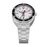 FOSSIL BREAKER WHITE DIAL THREE-HAND DATE STAINLESS STEEL WATCH FS6063