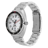 FOSSIL BREAKER WHITE DIAL THREE-HAND DATE STAINLESS STEEL WATCH FS6063