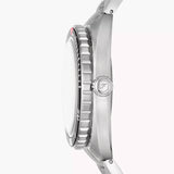 FOSSIL BREAKER WHITE DIAL THREE-HAND DATE STAINLESS STEEL WATCH FS6063