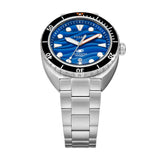 FOSSIL BREAKER BLUE DIAL THREE-HAND DATE STAINLESS STEEL WATCH FS6064