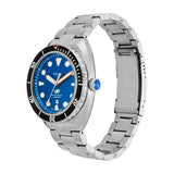 FOSSIL BREAKER BLUE DIAL THREE-HAND DATE STAINLESS STEEL WATCH FS6064