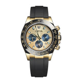GEYA Classic Gold Chronograph Mechanical Auto Watch G78125GKYK