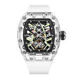 GEYA Transparent Crystal Case Skeleton Mechanical Auto Watch G78126GWKW