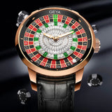 GEYA Fashion Roulette Dial Mechanical Auto Watch G78187GHKK