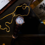 Aries Gold Automatic Infinum El Toro Brown Leather Strap Unisex Watch G 9005 RG-BK