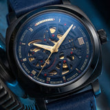 Aries Gold Vanguard Blue Men's Watch - Skeleton Dial | G 9025 BK-BUG