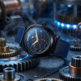 Aries Gold Vanguard Blue Men's Watch - Skeleton Dial | G 9025 BK-BUG