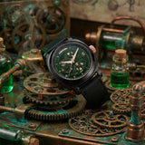 Aries Gold Vanguard Black Men's Watch - Skeleton Dial | G 9025 BKRG-GNRG