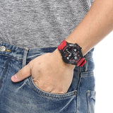Casio G-Shock Master of G - Air Gravitymaster Black Dial Red Resin Strap Men Watch GA-1000-4BDR-P