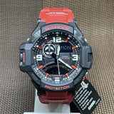 Casio G-Shock Master of G - Air Gravitymaster Black Dial Red Resin Strap Men Watch GA-1000-4BDR-P