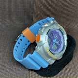 Casio G-Shock Digital-Analogue Blue Resin Strap Unisex Watch GA-100EU-8A2DR-P