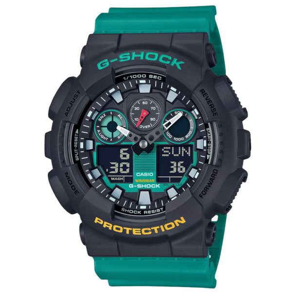 Casio G-Shock Digital-Analogue Resin Strap Men Watch GA-100MT-1A3DR