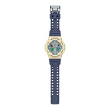Casio G-Shock Digital-Analogue Blue Resin Strap Men Watch GA-100PC-7A2DR-P