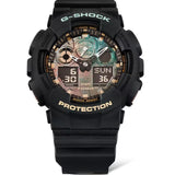 Casio G-Shock Digital-Analogue Black Resin Strap Men Watch GA-100RC-1ADR-P