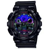 Casio G-Shock Rainbow Black Resin Strap Men's Watch GA-100RGB-1ADR-P