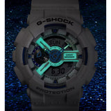 Casio G-Shock Digital White Resin Strap Men Watch GA-110HDS-7ADR