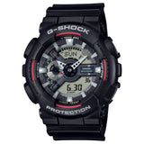 Casio G-Shock Digital-Analogue Black Resin Strap Men's Watch - Shock Resistant | GA-110RL-1ADR-P