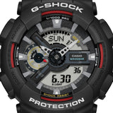 Casio G-Shock Digital-Analogue Black Resin Strap Men's Watch - Shock Resistant | GA-110RL-1ADR-P