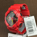 Casio G-Shock Analog-Digital Red Resin Strap Men Watch GA-110SGH-4ADR-P