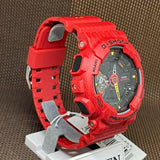 Casio G-Shock Analog-Digital Red Resin Strap Men Watch GA-110SGH-4ADR-P