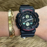 Casio G-Shock Digital-Analogue Black Resin Strap Men Watch GA-140-1A4DR-P