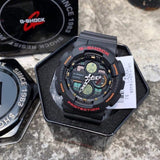 Casio G-Shock Digital-Analogue Black Resin Strap Men Watch GA-140-1A4DR-P