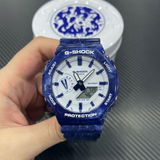 Casio G-Shock White Dial Digital-Analogue Blue Resin Strap Men Watch GA-2100BWP-2ADR