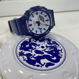 Casio G-Shock White Dial Digital-Analogue Blue Resin Strap Men Watch GA-2100BWP-2ADR