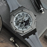 Casio Mod G-Shock Camo Antimony Grey Resin Strap Men Watch GA-2100CA-8ADR-M1