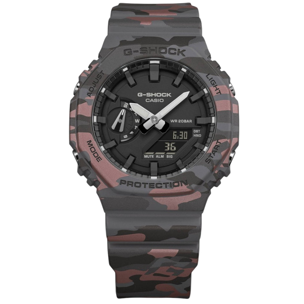 Casio G-Shock Camouflage Resin Strap Men's Watch GA-2100CM-8ADR