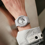 Casio G-Shock Silver Dial & Resin Strap Unisex Watch GA-2100FF-8ADR-P